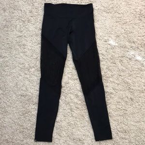 Onzie mesh and solid black leggings